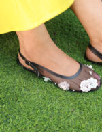 Allysa Black Flats for Women
